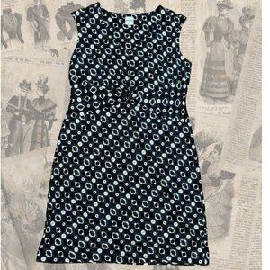 Nic + Zoe Midnight Shibori Sleeveless Dress in Black Multi - L - EUC - So soft!